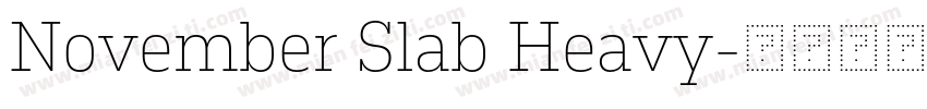 November Slab Heavy字体转换